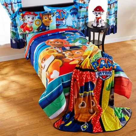 Paw Patrol Comforter Kids Bedding Twin Full Reversible Blue