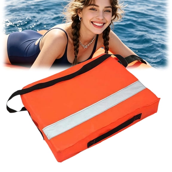 Boat Throwable Flotation Device, Universal Floating Foam Cushion, Type IV Boat Cushion, Portable Waterproof Marine Throw Cushion for Boating