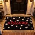 thumbnail image 4 of CaiYueKe Patriotic Star Welcome Doormat, 4th of July Front Door Mat, Non-Slip Entryway Rug, for Independence Day Decor, Indoor Outdoor Welcome Mat, Easy Clean Doormat, 4 of 8