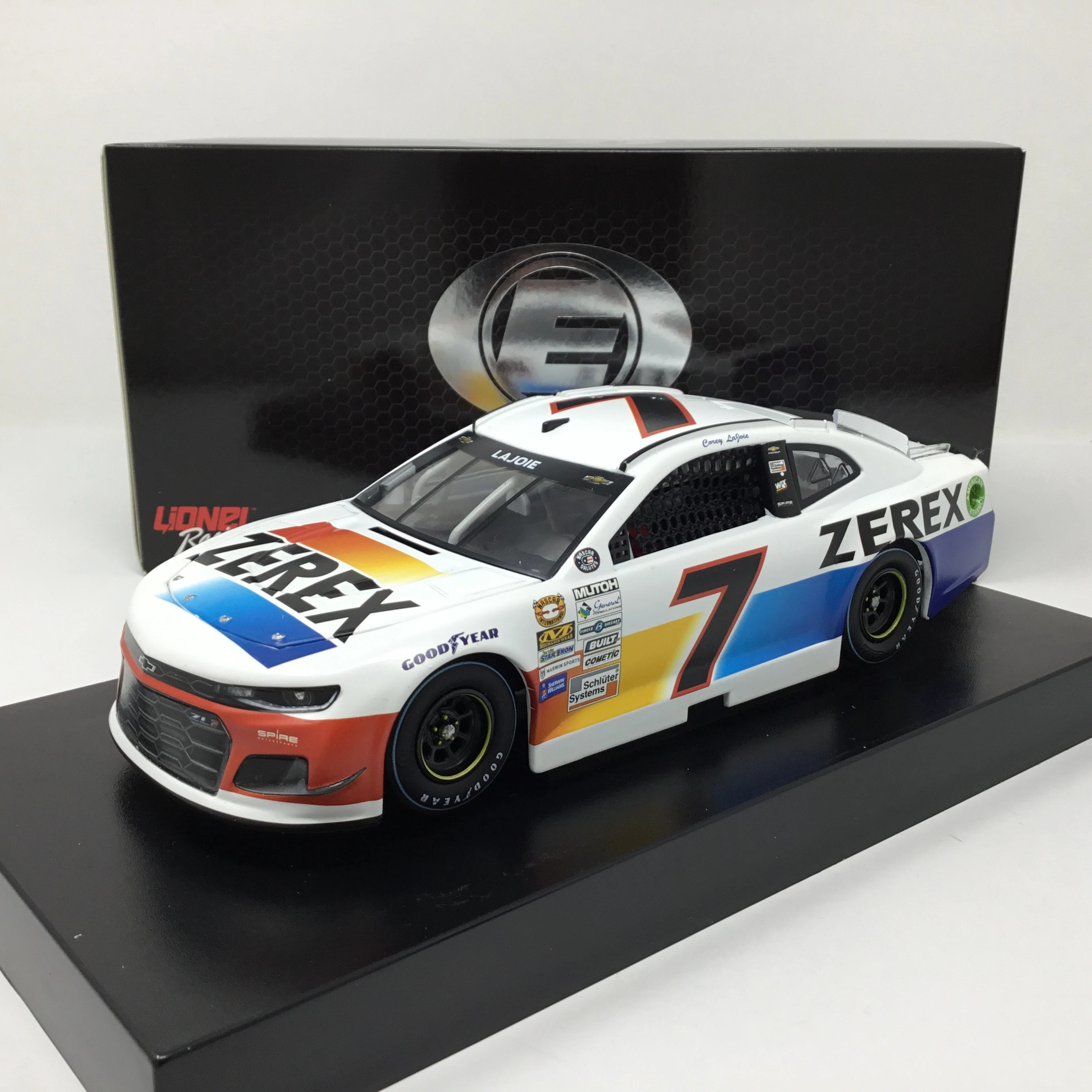 Modellino Diecast Lionel 1:24 - Corey LaJoie #7 Zerex Darlington Throwback Chevy Camaro 2021 - Foto 4