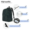 thumbnail image 3 of Wukai Chemistry Formulas 2 Print Durable Canvas Laptop Backpack - Adjustable Shoulder Straps, Water-Resistant, Large Capacity, Unisex for School, Office-Medium, 3 of 5