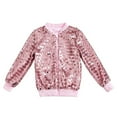 thumbnail image 1 of Girls Shine Baseball Jacket Loose Fit Outerwear Fall Casual Wear Clothes, 1 of 3