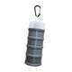 thumbnail image 3 of Contenedor de proteínas de 4 compartimentos apilable y práctico contenedor para almacenar alimentos Gris, 3 of 9