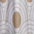 thumbnail image 4 of Designart 'Circular Retro Pattern Design' Mid-Century Modern Curtain Panel, 4 of 5
