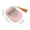 thumbnail image 2 of Riwcyla Kalimba Mini Thumb Piano 8 Keys Portable Musical Instrument Piano with Tune Hammer Gift for Adult Beginners Interesting Party Travel Thumb Piano Instrument, 2 of 6