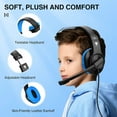 thumbnail image 6 of Kids Headphones with Microphone,85/94dB Safe Volume, 3.5mm Stereo Over-Ear Gaming Headset for School  Volume Control Compatible with PS4, PS5, New Xbox One, 6 of 8