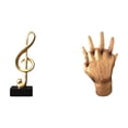 thumbnail image 1 of Escultura de resina con nota musical y manos entrelazadas. Adorno creativo para mesa, centro de mesa, escritorio, chimenea, dormitorio, estantería. Id, 1 of 8