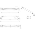 thumbnail image 3 of Jeffrey Alexander 737-12 Chesapeake 12" Center To Center Classic Rustic Appliance Handle /, 3 of 7