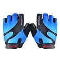 thumbnail image 4 of Naiovety Guantes deportivos de marca de medio dedo, guantes de bicicleta Unisex, guantes de esponja para deportes de ciclismo, guantes transpirables para Ciclismo azul METRO Naiovety HW4064-06, 4 of 5