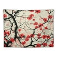 thumbnail image 5 of Autua Red Flowers Tapestry Wall Hanging Unique Style Graphic Tapestries Home Wall Decor Art for Living Room Bedroom Apartment Farmhouse Dorm - 4 Sizes Available 40x30inch, 5 of 6