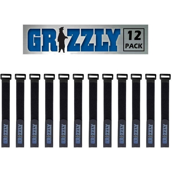 OfficeWerks 7545905553 Black Nylon, 1" Cable/Securing Straps, 12 Pieces 12 Pack