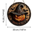 thumbnail image 3 of Decoraciones Colgantes de Madera para Halloween con Números de Casa | Letreros Circulares de Calabaza | Decoración de Halloween para Interiores y Exteriores - 1 Pieza, 3 of 7