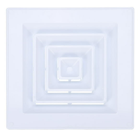 Uxcell Square Air Vent Cover 13.8 x 13.8 inch, 1pcs Plastic Air Return Grille for Home Office Ventilation, White