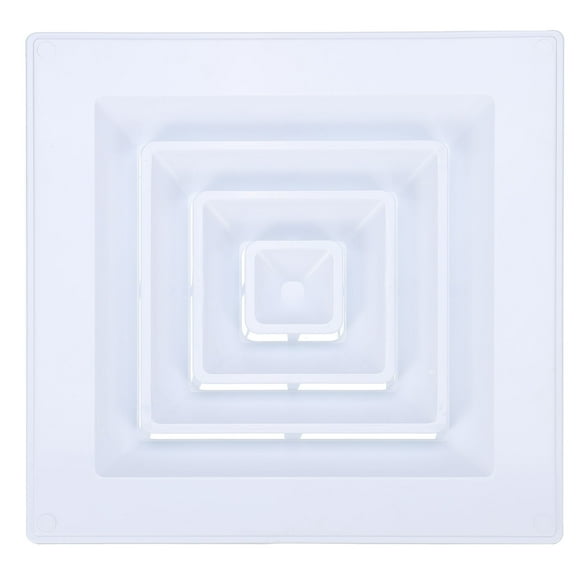 Cubierta de ventilación cuadrada Uxcell 13.8 x 13.8 pulgadas, 1 pieza de rejilla de retorno de aire de plástico para ventilación en el hogar y la oficina, blanca