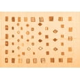 thumbnail image 1 of Ahgly Company Indoor Rectangle Abstract Orange Contemporary Area Rugs, 7' x 10', 1 of 1