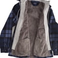thumbnail image 3 of Smith's Workwear Sherpa-Lined Hooded Micro-Fleece Shirt-Jacket, 3 of 3