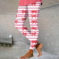 thumbnail image 2 of Feancey Holiday Sales 2025 Valentine's Day Womens Leggings High Waisted Tummy Control Running Workout Tights Holiday Soft Cute Heart Printed Stretchy Yoga Pants Multicolor XL, 2 of 5