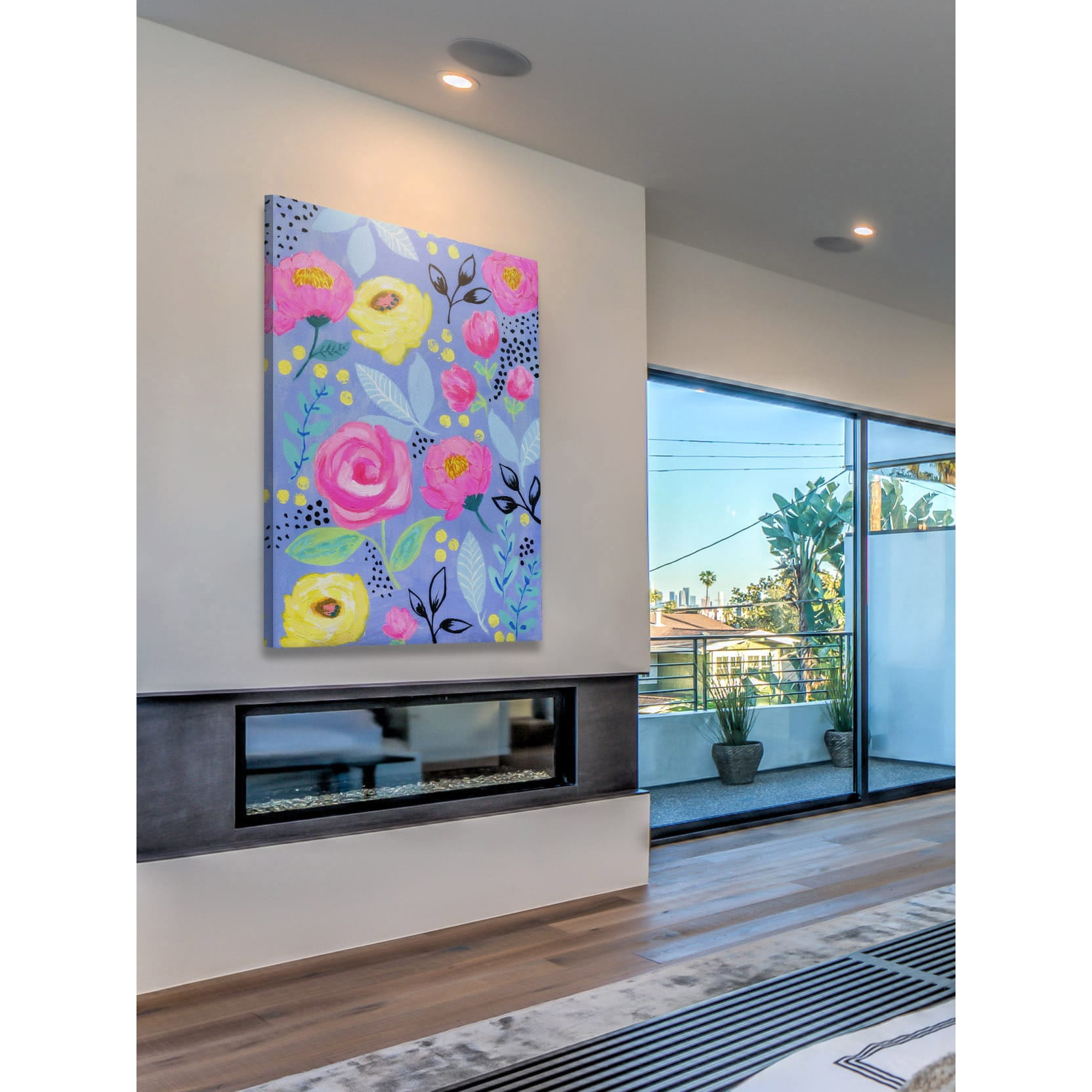 Marmont Hill "Mixed Floral" by Jill Lambert Painting Print on Wrapped Canvas