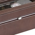 thumbnail image 3 of Benzara BM240947 Watch Case with 4 Slots & Removable Cushions, Brown, 3 of 5