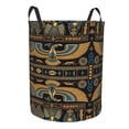 thumbnail image 3 of LNWH Laundry Basket, Egyptian Abstract Art Pattern Foldable Laundry Hamper with Handles Waterproof, Small Size, 3 of 8