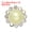 Yellow, variant on 12mm Sunflower Pearl Sew on Rhinestones, 200 Pcs Rhinestone Sequin Embellishments Crystal Glass Silver Base for Bedazzling, Beige