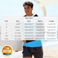 thumbnail image 2 of Abomasnow Men's UPF 50+ Sun Protection Hoodie Shirt Long Sleeve UV Fishing Outdoor Hiking Rash Guard, 2 of 5