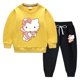 thumbnail image 3 of Hello Kitty otoño e invierno nuevos niños traje con capucha niños y niñas dibujos animados más terciopelo cálido pantalones de manga larga traje de dos piezas, 3 of 5