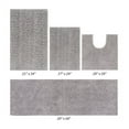 thumbnail image 3 of Better Trends 4 Piece Bathroom Rug Set 100% Polyester Bath Rug, Water Absorbent Non-Slip Bath Mat Machine Washable Micro Plush Collection - Gray, 3 of 3