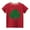 Red, variant on MeetoTime Short-sleeved Cotton Tops for Boys and Girls St. Patrick's Day Printed Round Neck Unisex Kids T-shirt