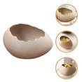 thumbnail image 4 of Miangastore Eggshell Shaped Bowl Dessert Snack Bowl Eggshell Ceramic Hydroponic Flower Vase, 4 of 9