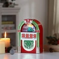 thumbnail image 4 of Mr. Christmas 10.5" Décoration Jukebox de Noël Vintage, Rouge, 4 of 6