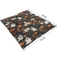 thumbnail image 4 of Halloween Ghosts Pumpkins and Haunted Houses Blanket,Comfortable Soft Flannel Throw Blanket,All Season,Warm Lightweight Blankets for Sofa Bed Couch Living Room Chair,50"x60", 4 of 4