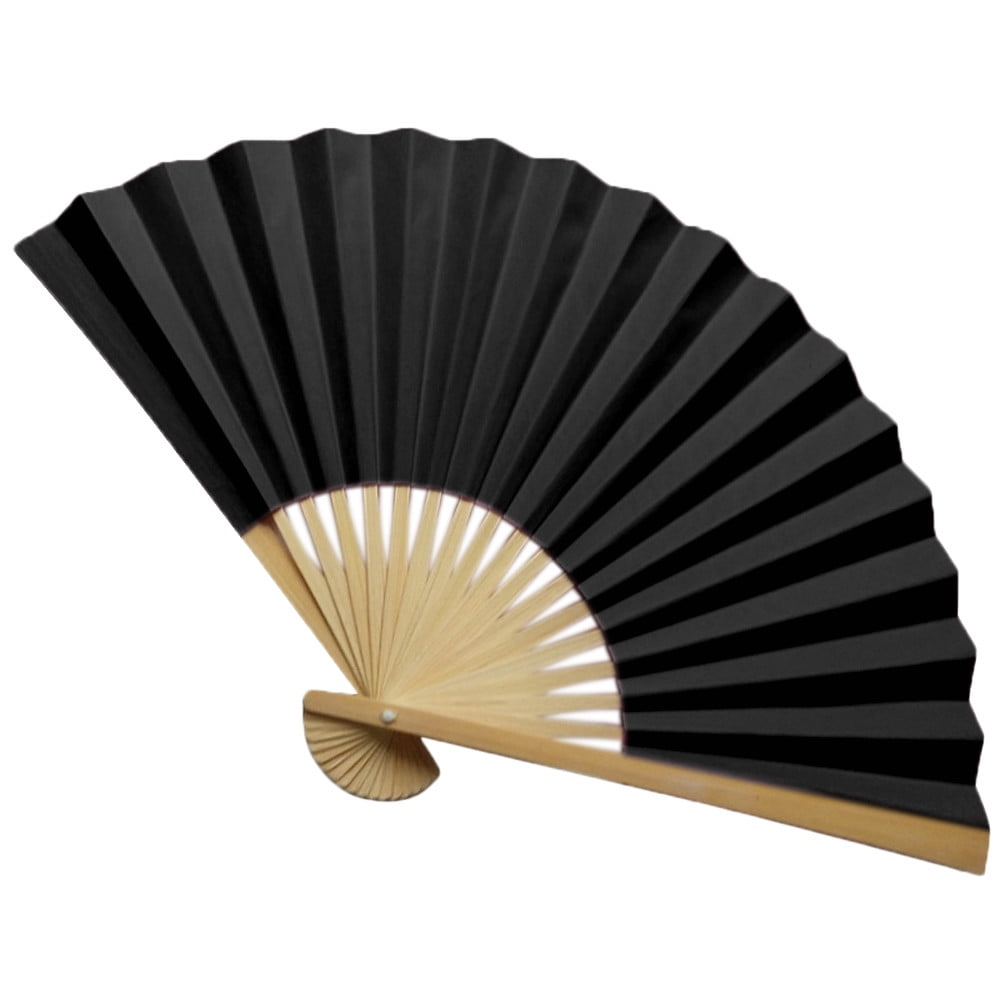 1pcs Chinese Style Round Hand Held Folding Silk Fan Wedding Event Party Supplies 
