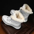 thumbnail image 4 of Botas de nieve para mujer más zapatos de algodón informales cálidos de terciopelo para exteriores Frs913, 4 of 5