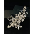 thumbnail image 2 of ISADORA - "RIGHT" INTRICATE CRYSTAL BERRIES AND LEAVES HAIR PIECE IN SILVER, 2 of 4