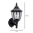 thumbnail image 2 of Designers Fountain 2462-BK Value Collection Wall Lanterns, Black, 2 of 3