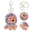 thumbnail image 4 of 1pc Lovely Key Holder Lion Keychain Unique Key Ring Key Decoration Bag Colgante para uso decorativo (Marrón), 4 of 8