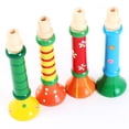 thumbnail image 3 of Multi-color Wooden Small Trumpet Kids Baby Musical Instrument Learning Toy Gift, 3 of 6