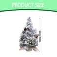 thumbnail image 4 of Gkeoshab Artificial flowers Tabletop Christmas Tree Small Mini Christmas Tree For Table Top Artificial White Snow Flocked Xmas Tree Christmas Table Decorations For Home Home & Garden, 4 of 8
