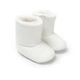 thumbnail image 2 of Baby Girls Winter Warm Snow Boots,Premium Knitted Thick Fleece Soft Sole Non-slip Booties Toddlers Shoes,for 0-18M Infant Boys Girls, 2 of 6