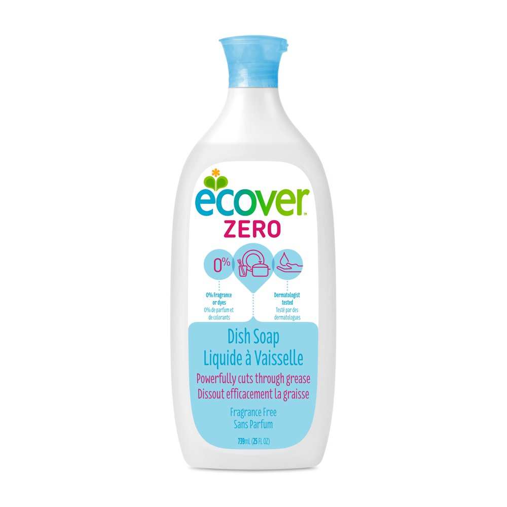 Ecover Zero Dish Soap, FragranceFree, 25 Ounce
