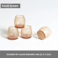 thumbnail image 3 of Venta al por mayor de fundas de silicona antideslizantes para patas de silla, gruesas y resistentes al desgaste, para muebles de oficina y hogar, 3 of 5