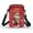 Christmas Santa Print, variant on FUIALDOLG Floral Star Pattern Crossbody Bag, Lightweight Cell Phone Purse Polyester Portable Shoulder Case for Travel Casual Outings