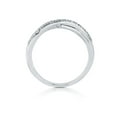 thumbnail image 4 of BERRICLE Sterling Silver Infinity Cubic Zirconia CZ Criss Cross Fashion Ring for Women, Rhodium Plated Size 6, 4 of 10