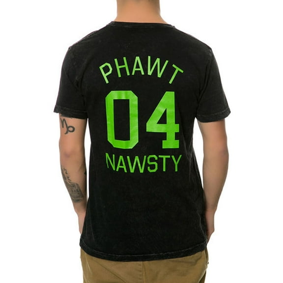 Fourstar Clothing Mens The Fourstar Bar Leaf Graphic T-Shirt, Black, Medium