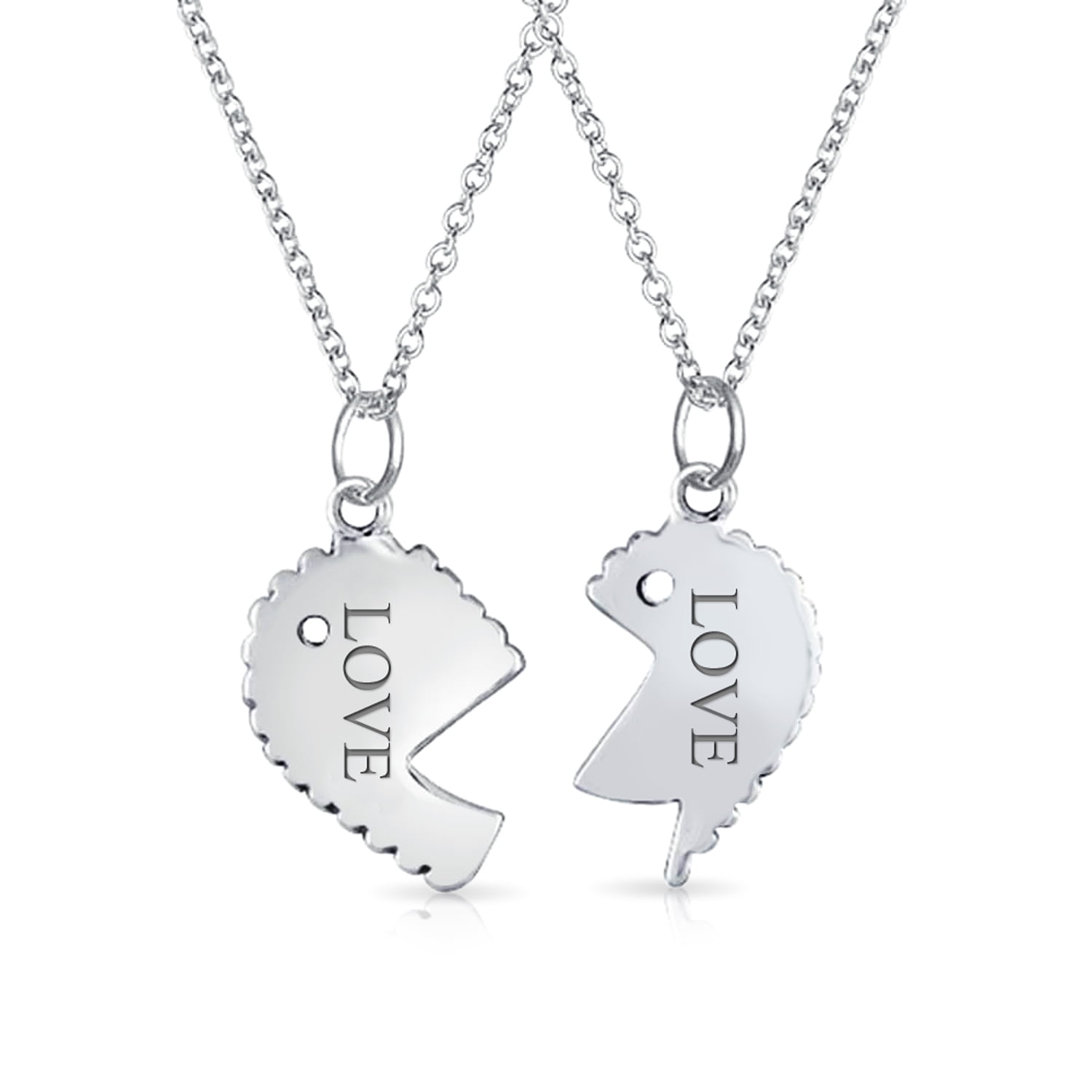 Broken heart necklace hot sale for boyfriend and girlfriend