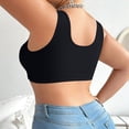 thumbnail image 4 of MEICHEN Front Clasp Plus Size Wireless Bra Makes Big Breasts Look Small Breathable Women's Undies Summer Clothing Fall Fashion Essentials, 4 of 9
