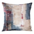 thumbnail image 1 of ECCOT Brown White Beige Grey and Red Abstract Painting Black Gallery Pillow Case Pillow Cover 18x18 inch, 1 of 1