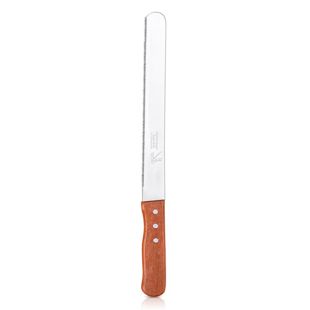 Herramienta de corte de sierra de sierra de sierra de madera con mango de madera Partido de boda Espátula Decoración de la espátula Suministros para hornear Accesorio de cocina 8 pulgadas, tipo 1 kenally HA009690-01