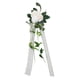 thumbnail image 5 of Decoración floral para el respaldo de la silla del pasillo, arreglo floral para el banco del pasillo para el festival blanco, 5 of 9